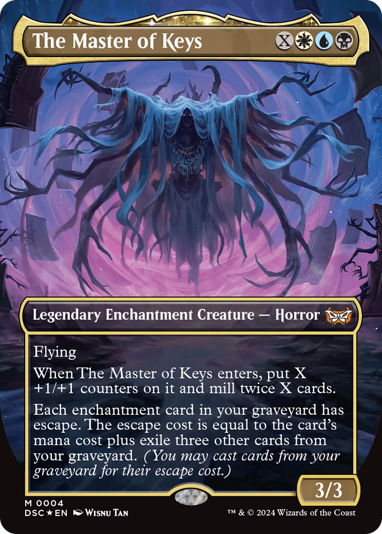 The Master of Keys (Borderless) [Duskmourn: House of Horror Commander] | Pegasus Games WI