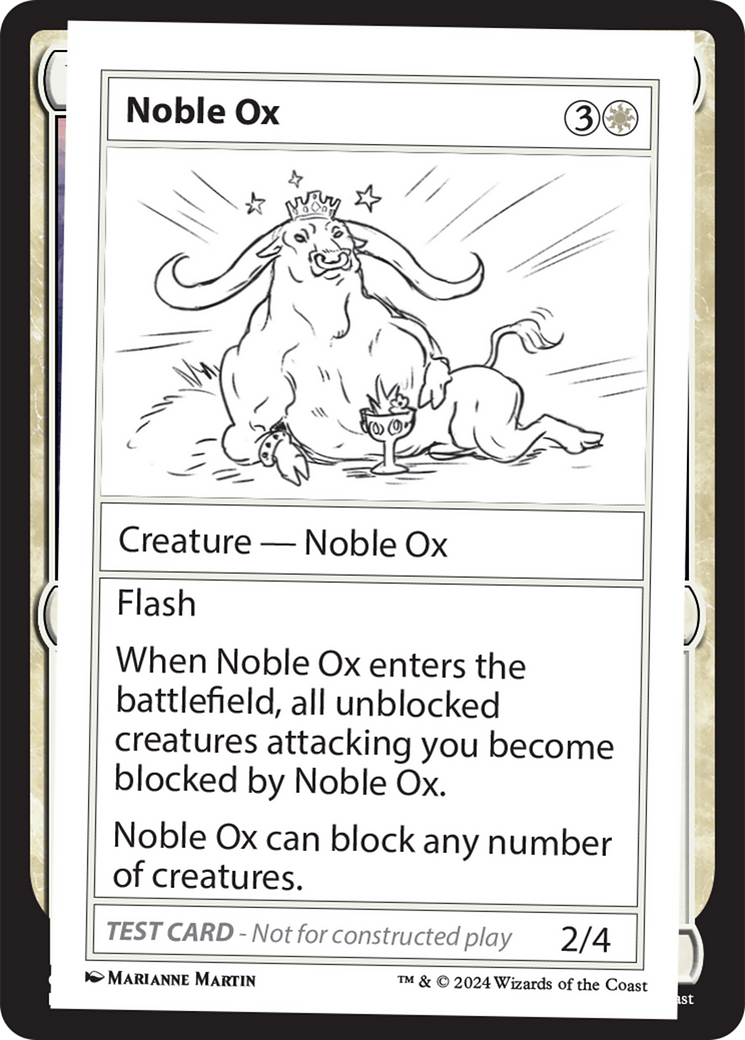 Noble Ox [Mystery Booster 2 Playtest Cards] | Pegasus Games WI