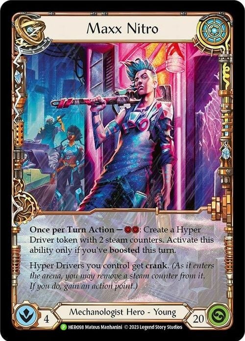 Maxx Nitro [HER098] (Bright Lights)  Rainbow Foil | Pegasus Games WI