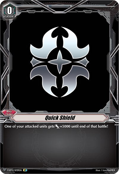 Quick Shield (Gold Paladin) (V-BT12/SP29EN) [Divine Lightning Radiance] | Pegasus Games WI