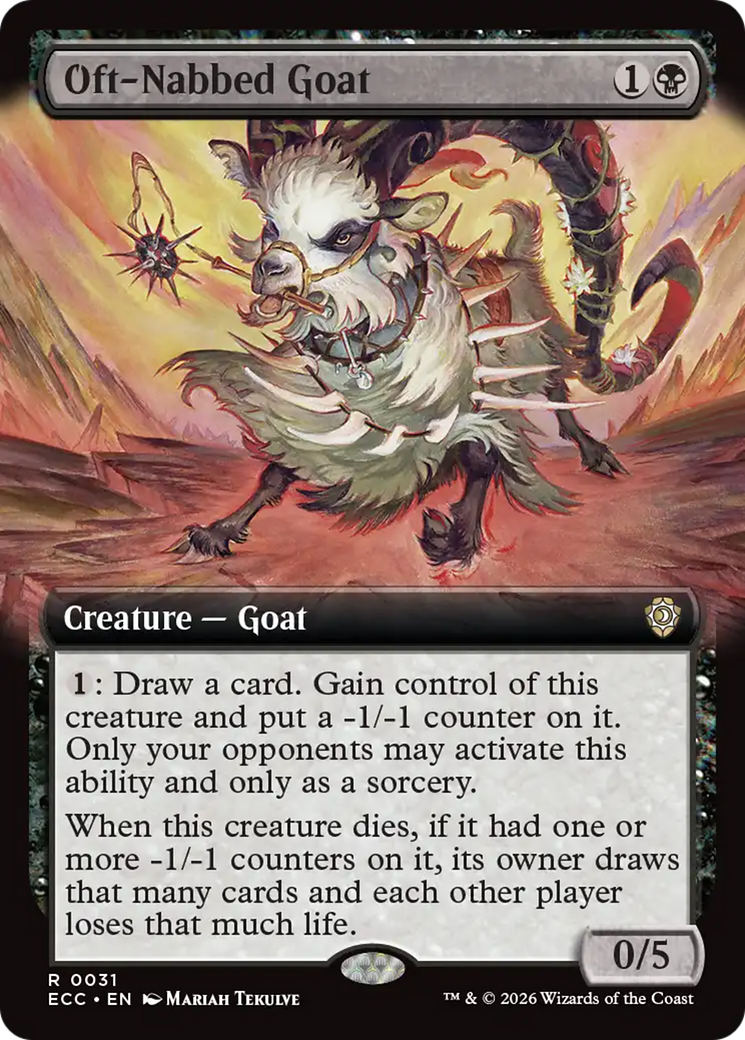 Oft-Nabbed Goat (Extended Art) [Lorwyn Eclipsed Commander] | Pegasus Games WI