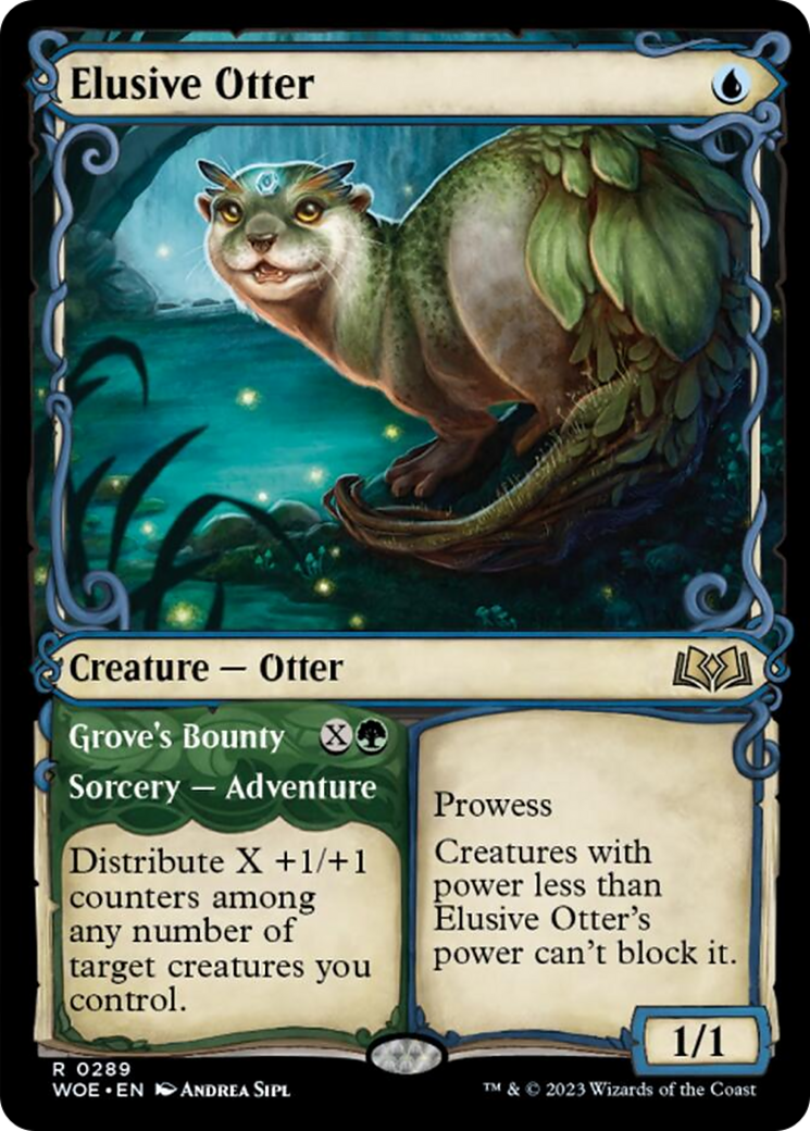 Elusive Otter // Grove's Bounty (Showcase) [Wilds of Eldraine] | Pegasus Games WI