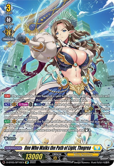 One Who Walks the Path of Light, Thegrea (D-BT05/SP10EN) [Triumphant Return of the Brave Heroes] | Pegasus Games WI