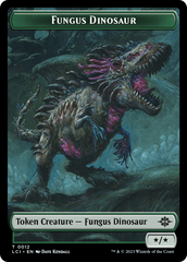 Fungus Dinosaur // Gnome Soldier Double-Sided Token [The Lost Caverns of Ixalan Tokens] | Pegasus Games WI