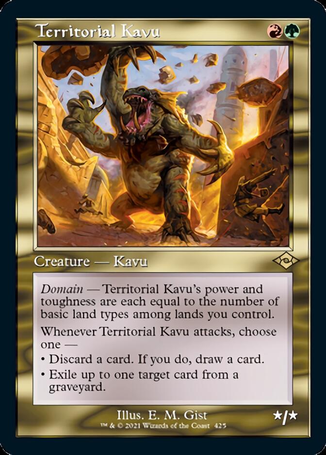 Territorial Kavu (Retro Foil Etched) [Modern Horizons 2] | Pegasus Games WI