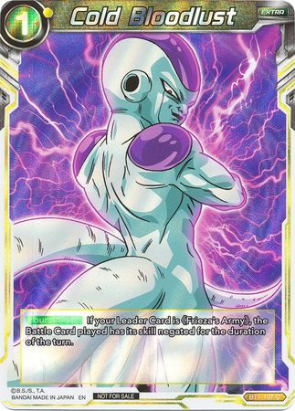 Cold Bloodlust (BT1-107) [Promotion Cards] | Pegasus Games WI