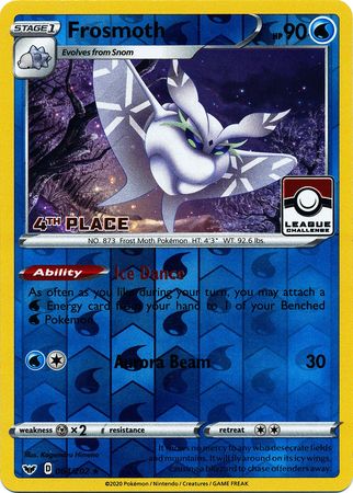 Frosmoth (064/202) (League Promo 4th Place) [Sword & Shield: Base Set] | Pegasus Games WI