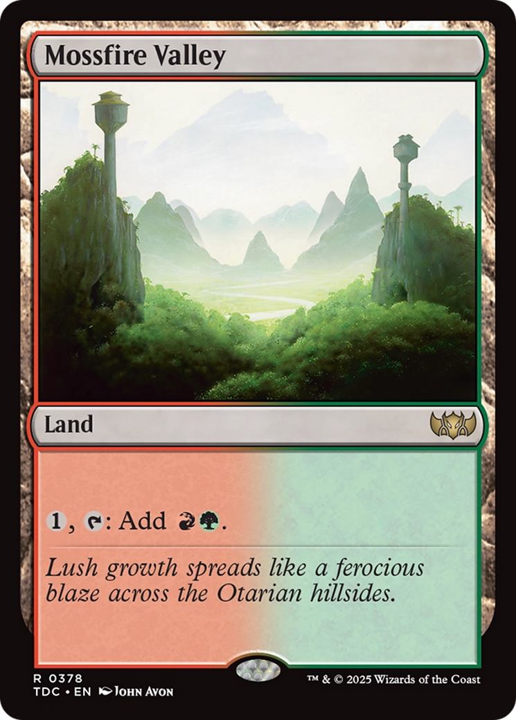 Mossfire Valley [Tarkir: Dragonstorm Commander] | Pegasus Games WI