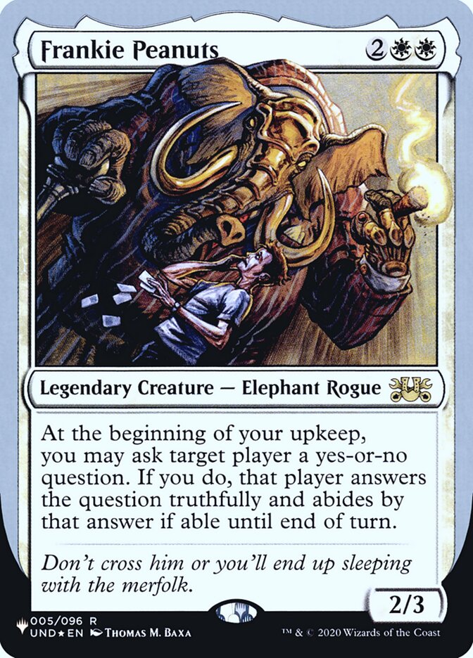 Frankie Peanuts (Unfinity Foil Edition) [The List] | Pegasus Games WI