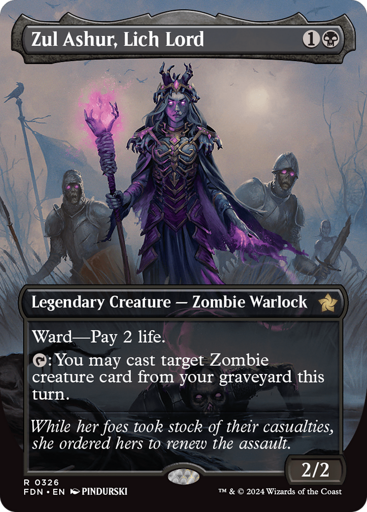 Zul Ashur, Lich Lord (Borderless) [Foundations] | Pegasus Games WI