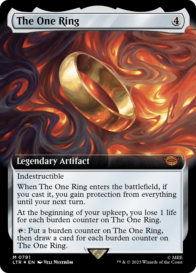 The One Ring (Extended Art) (Surge Foil) [The Lord of the Rings: Tales of Middle-Earth] | Pegasus Games WI