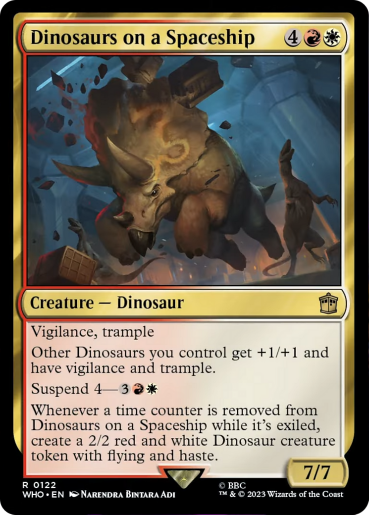 Dinosaurs on a Spaceship [Doctor Who] | Pegasus Games WI