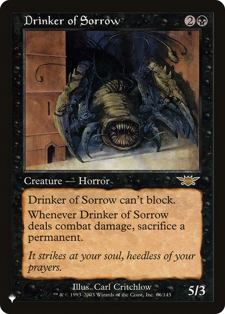 Drinker of Sorrow [The List] | Pegasus Games WI