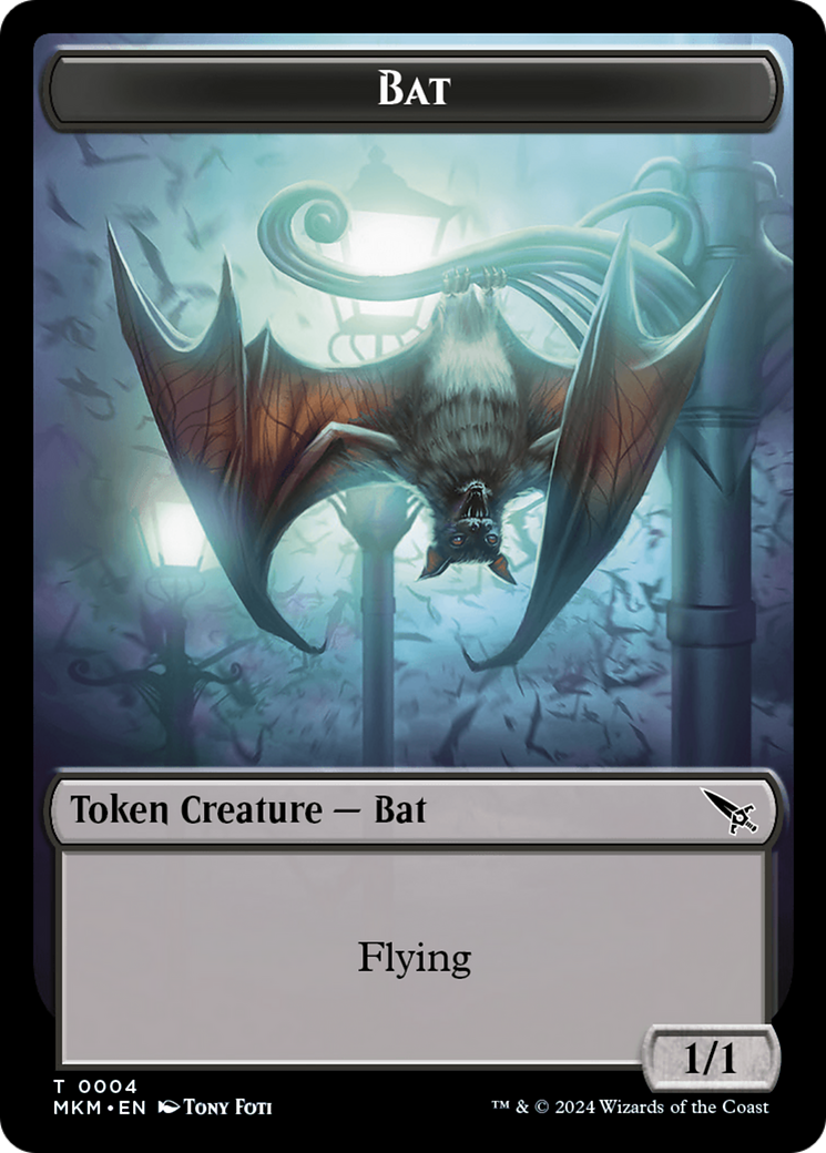 Bat Token [Murders at Karlov Manor Tokens] | Pegasus Games WI