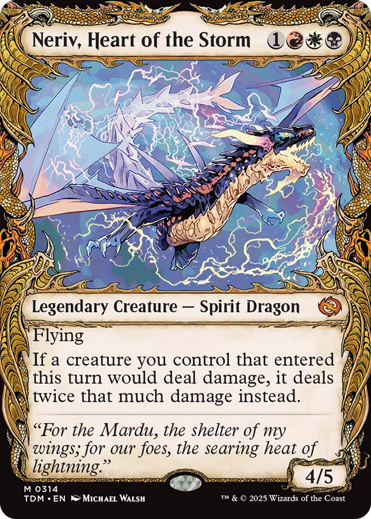 Neriv, Heart of the Storm (Showcase) [Tarkir: Dragonstorm] | Pegasus Games WI