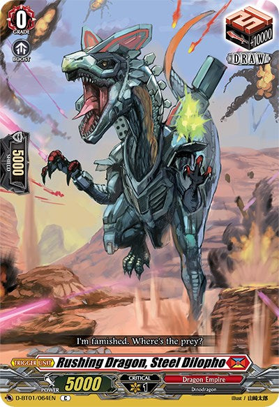 Rushing Dragon, Steel Dilopho (D-BT01/064EN) [Genesis of the Five Greats] | Pegasus Games WI