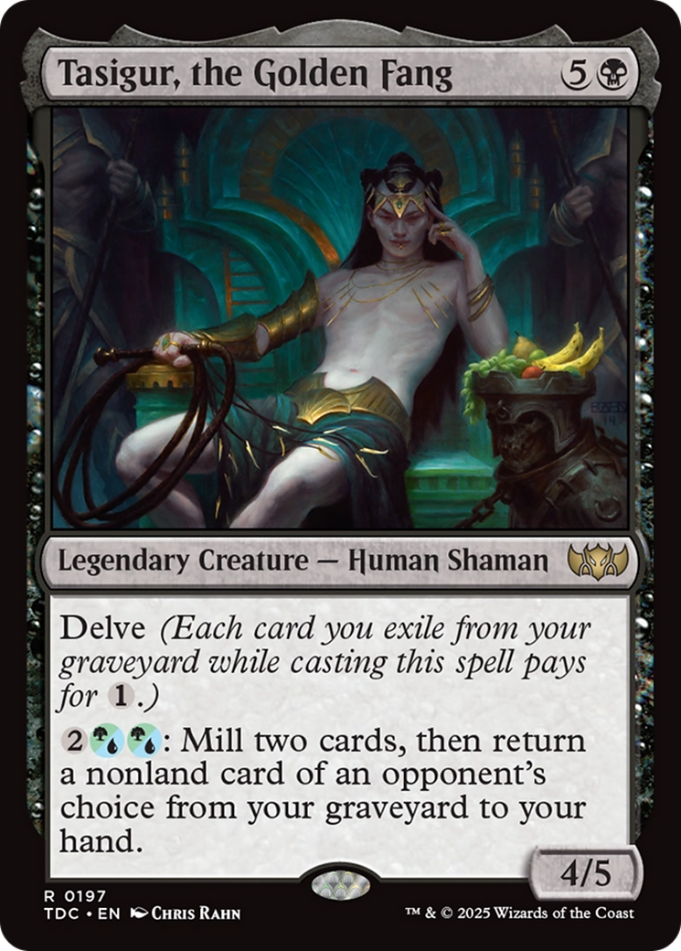 Tasigur, the Golden Fang [Tarkir: Dragonstorm Commander] | Pegasus Games WI
