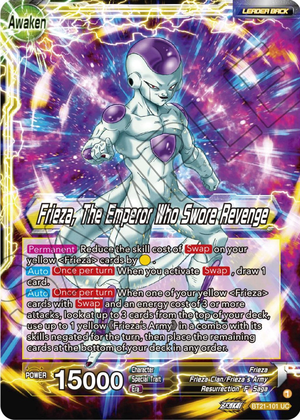 Frieza // Frieza, The Emperor Who Swore Revenge (BT21-101) [Wild Resurgence] | Pegasus Games WI