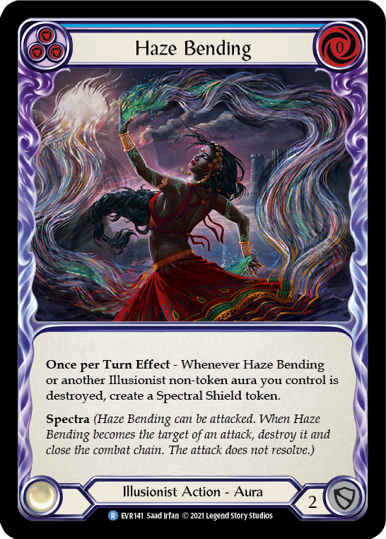 Haze Bending (Blue) [EVR141] (Everfest)  1st Edition Rainbow Foil | Pegasus Games WI