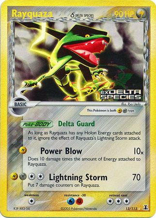 Rayquaza (13/113) (Delta Species) (Stamped) [EX: Delta Species] | Pegasus Games WI