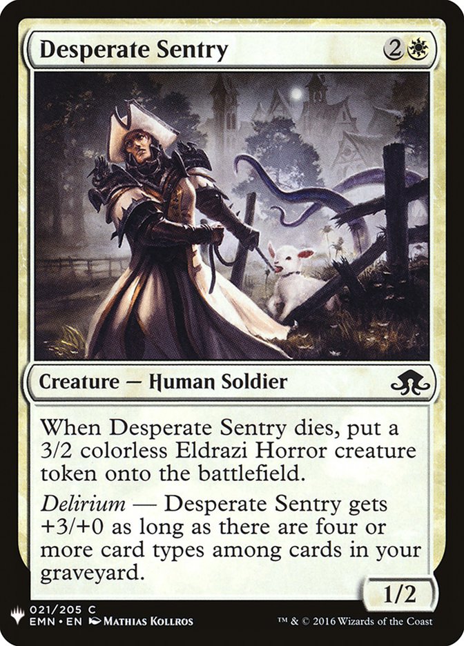 Desperate Sentry [Mystery Booster] | Pegasus Games WI