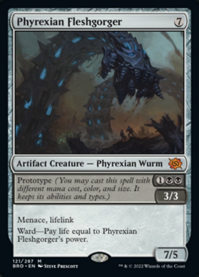 Phyrexian Fleshgorger (Promo Pack) [The Brothers' War Promos] | Pegasus Games WI