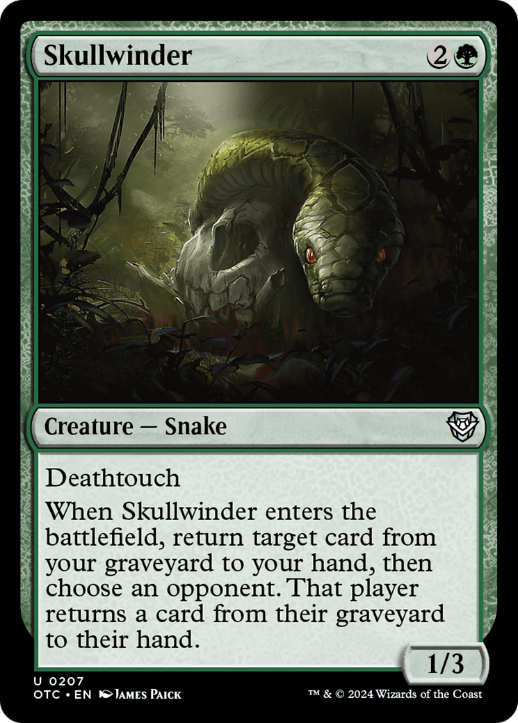 Skullwinder [Outlaws of Thunder Junction Commander] | Pegasus Games WI