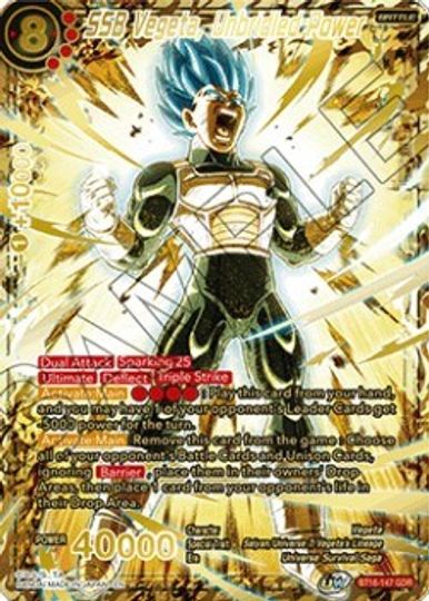 SSB Vegeta, Unbridled Power (God Rare) (BT16-147) [Tournament Promotion Cards] | Pegasus Games WI
