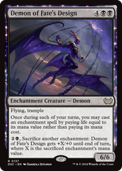 Demon of Fate's Design [Duskmourn: House of Horror Commander] | Pegasus Games WI