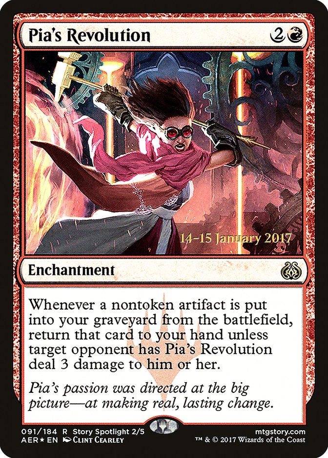 Pia's Revolution [Aether Revolt Prerelease Promos] | Pegasus Games WI