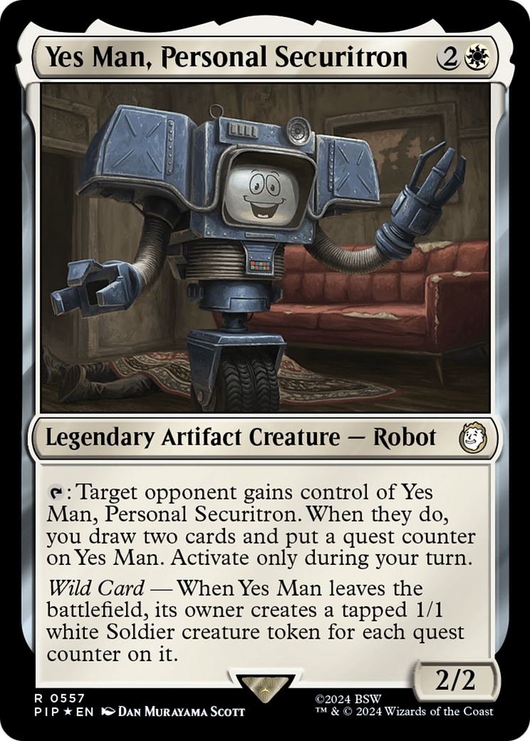 Yes Man, Personal Securitron (Surge Foil) [Fallout] | Pegasus Games WI