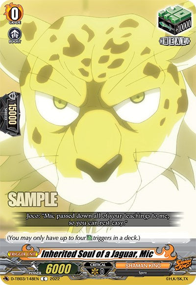 Inherited Soul of a Jaguar, Mic (D-TB03/148EN) [Shaman King] | Pegasus Games WI