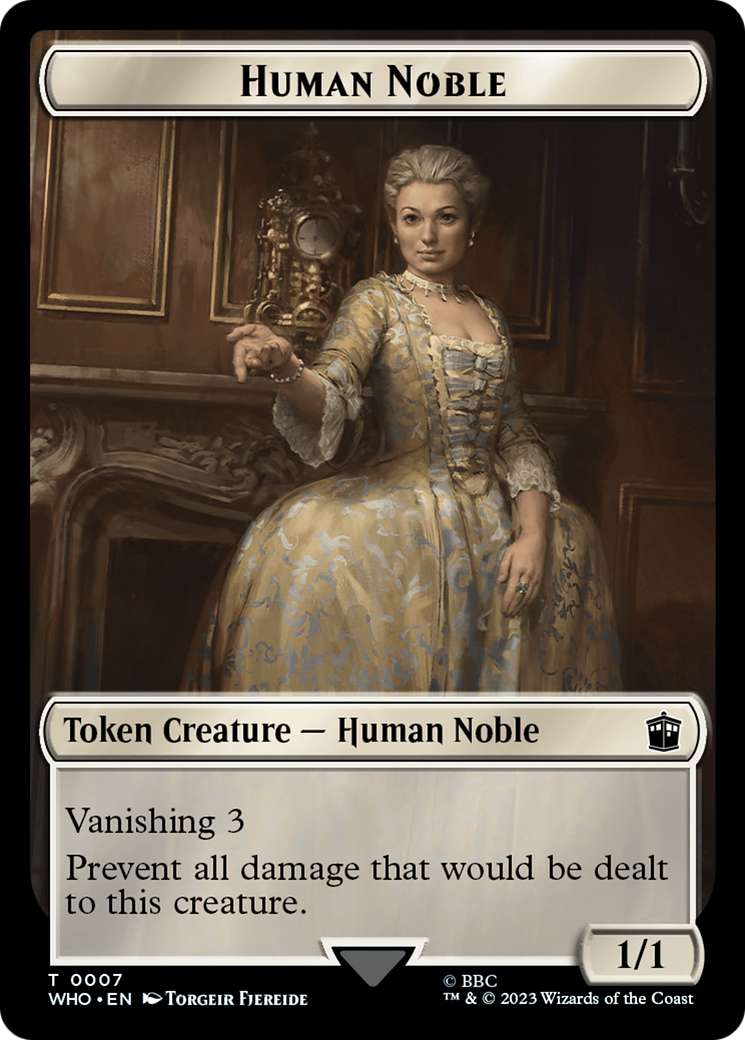 Human Noble // Clue (0022) Double-Sided Token [Doctor Who Tokens] | Pegasus Games WI