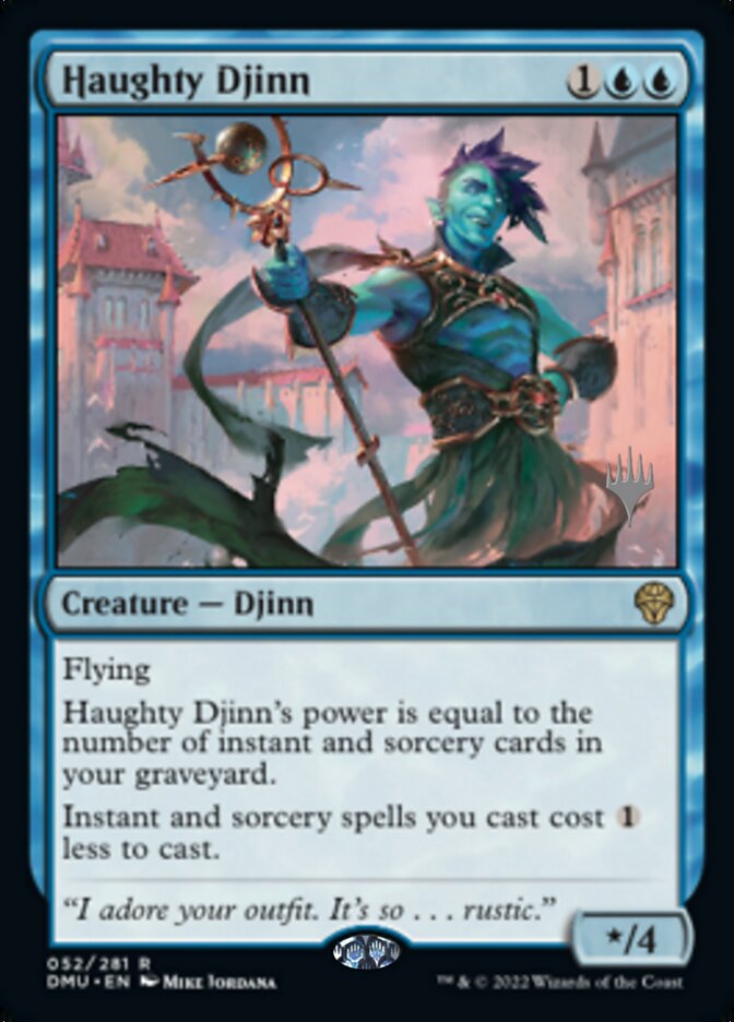 Haughty Djinn (Promo Pack) [Dominaria United Promos] | Pegasus Games WI