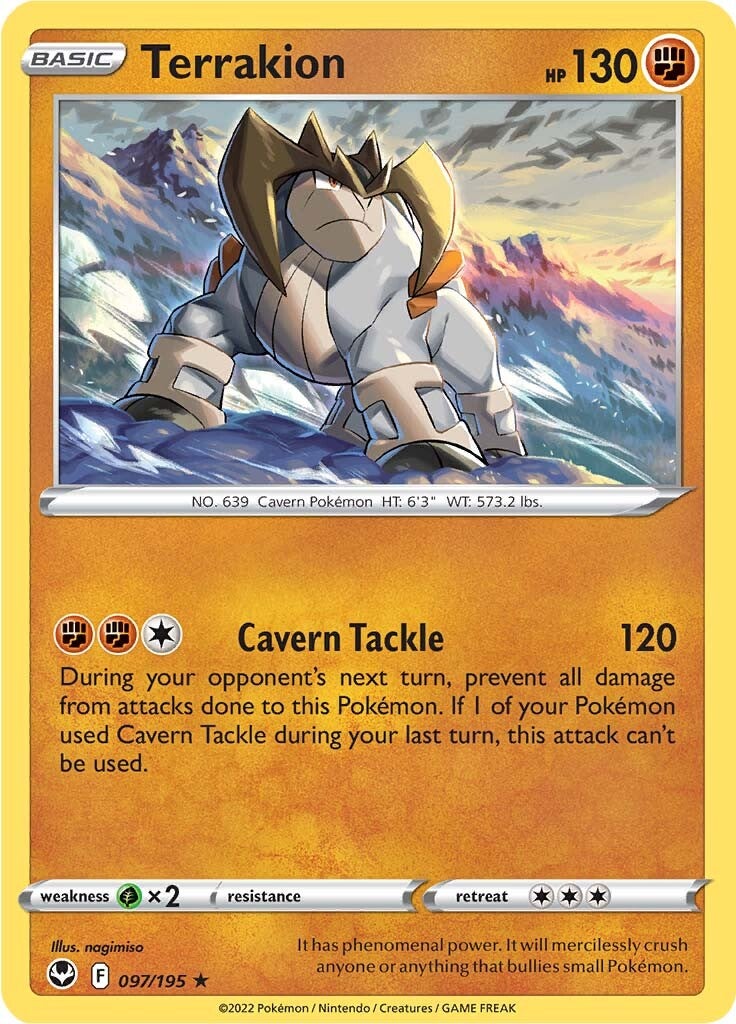 Terrakion (097/195) [Sword & Shield: Silver Tempest] | Pegasus Games WI