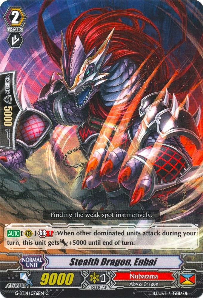 Stealth Dragon, Enbai (G-BT14/076EN) [Divine Dragon Apocrypha] | Pegasus Games WI