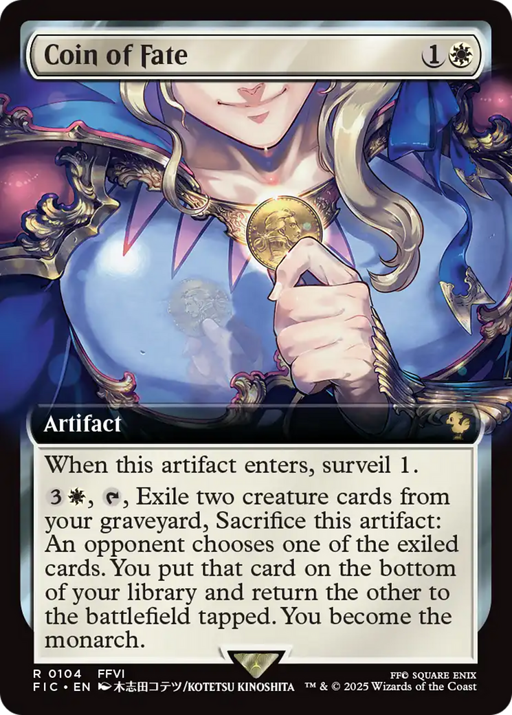 Coin of Fate (Extended Art) [FINAL FANTASY Commander] | Pegasus Games WI