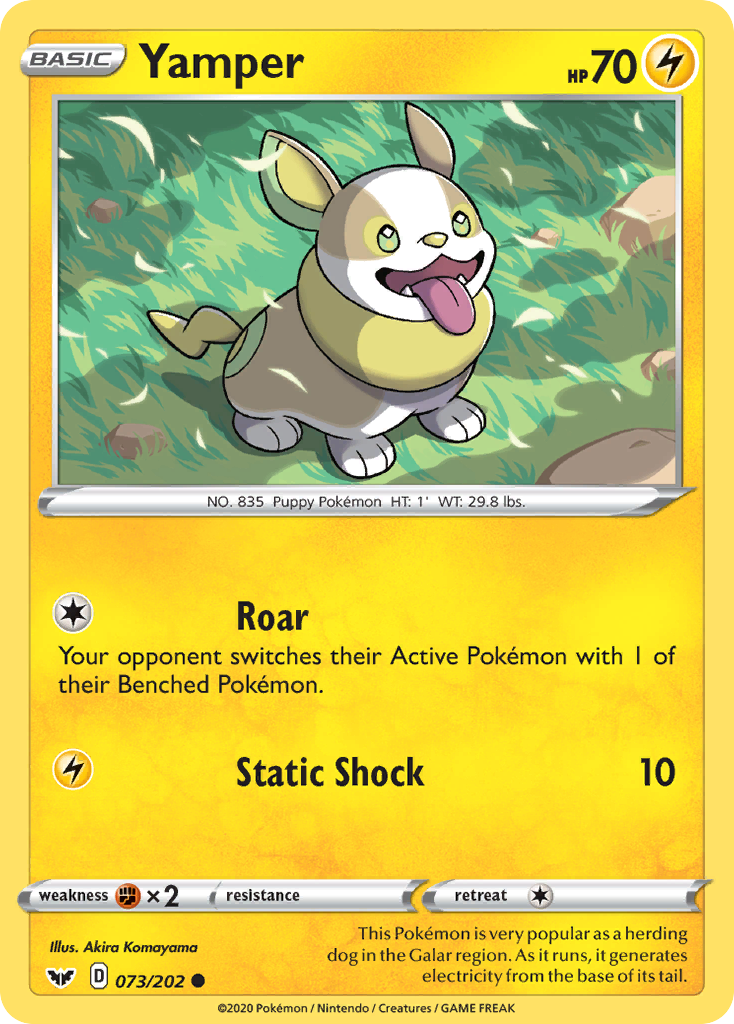 Yamper (073/202) [Sword & Shield: Base Set] | Pegasus Games WI