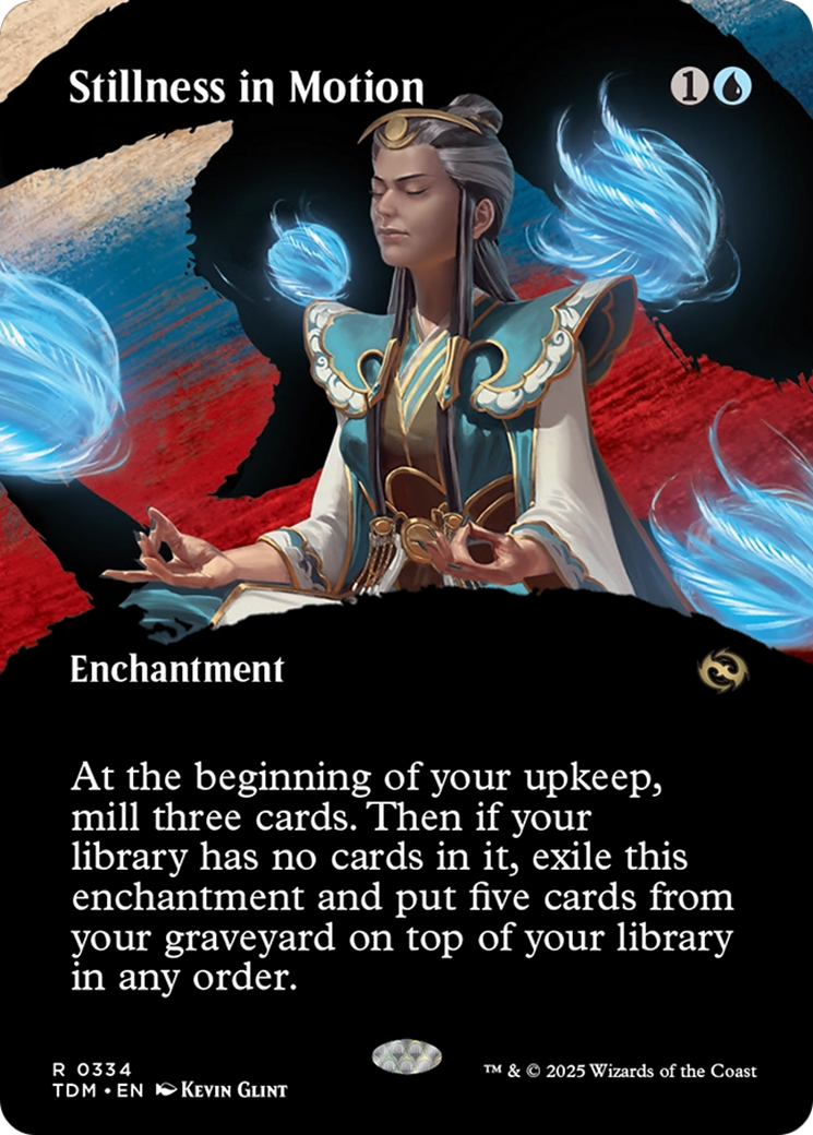 Stillness in Motion (Borderless) [Tarkir: Dragonstorm] | Pegasus Games WI