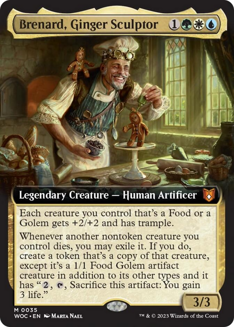 Brenard, Ginger Sculptor (Extended Art) [Wilds of Eldraine Commander] | Pegasus Games WI