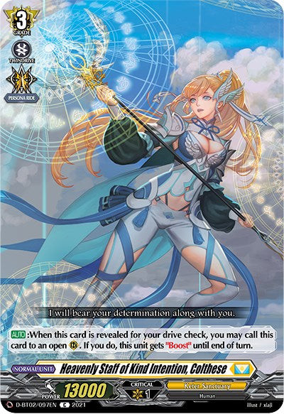 Heavenly Staff of Kind Intention, Colthese (D-BT02/097EN) [A Brush with the Legends] | Pegasus Games WI