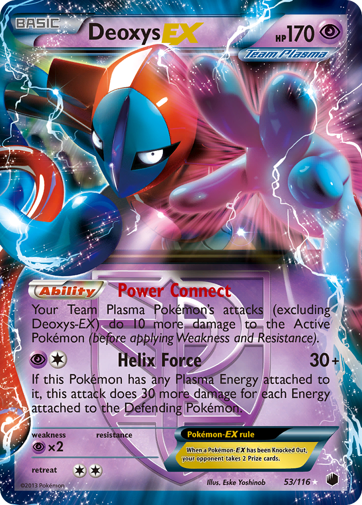 Deoxys EX (53/116) [Black & White: Plasma Freeze] | Pegasus Games WI