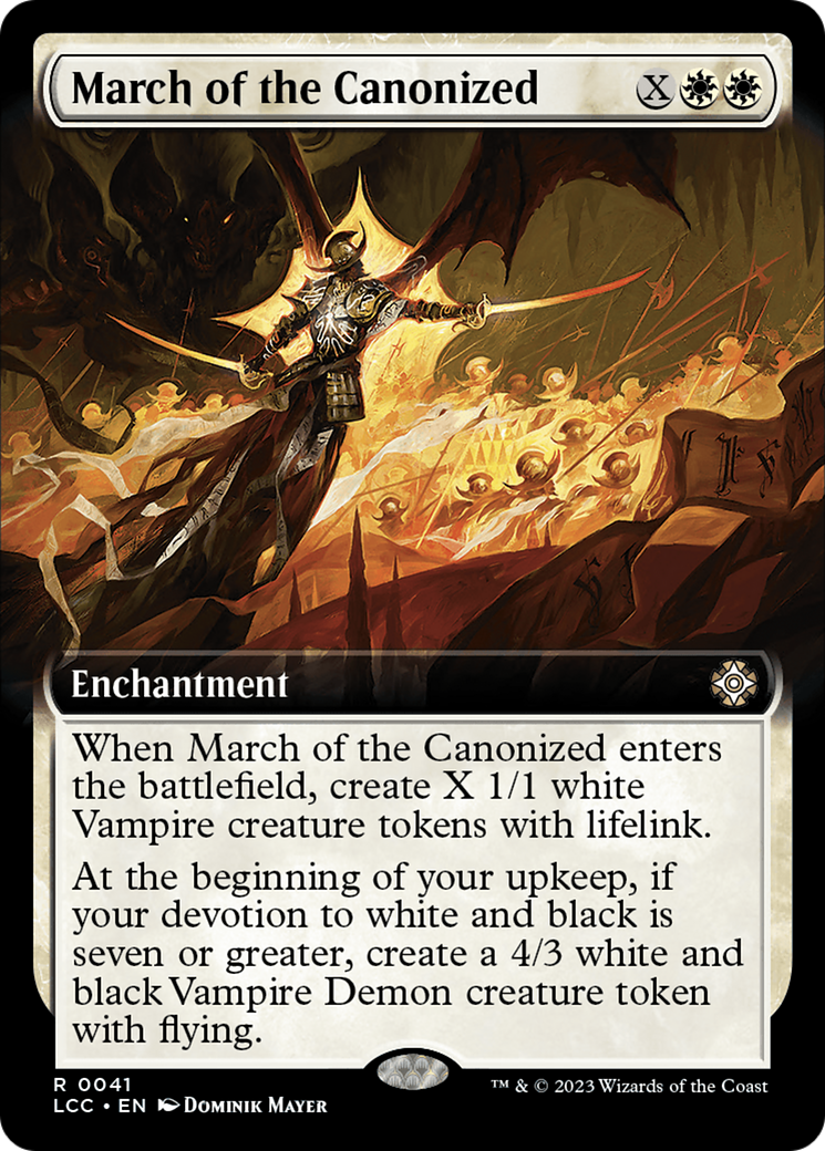 March of the Canonized (Extended Art) [The Lost Caverns of Ixalan Commander] | Pegasus Games WI