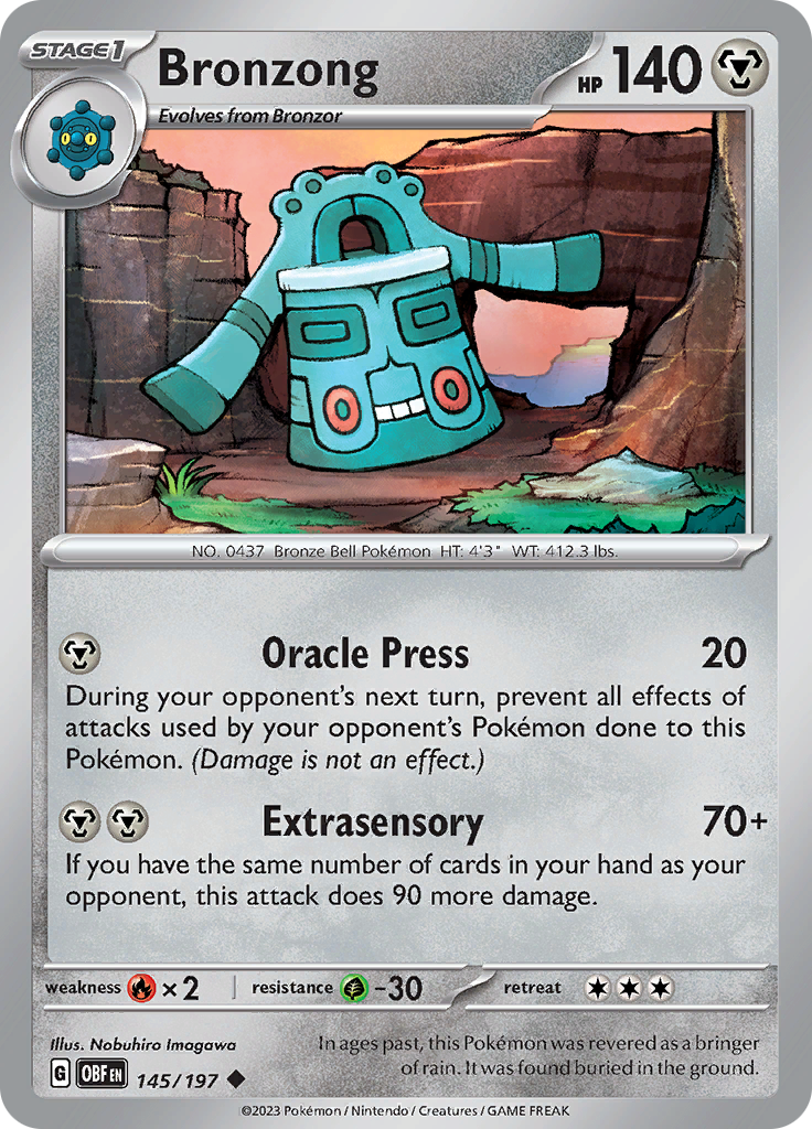 Bronzong (145/197) [Scarlet & Violet: Obsidian Flames] | Pegasus Games WI