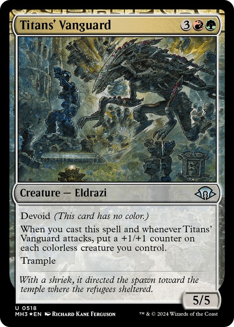 Titans' Vanguard (Ripple Foil) [Modern Horizons 3] | Pegasus Games WI