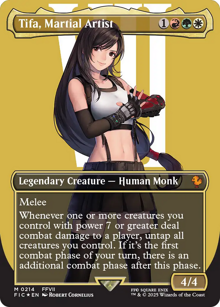 Tifa, Martial Artist (Borderless) (Surge Foil) [FINAL FANTASY Commander] | Pegasus Games WI