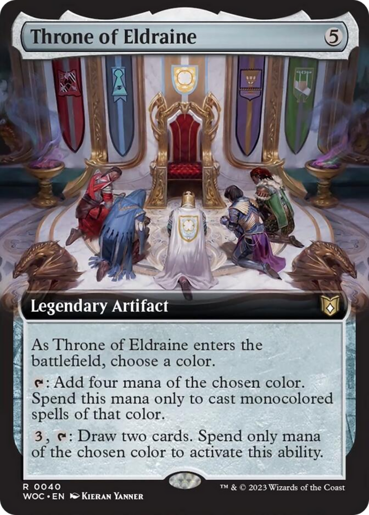 Throne of Eldraine (Extended Art) [Wilds of Eldraine Commander] | Pegasus Games WI