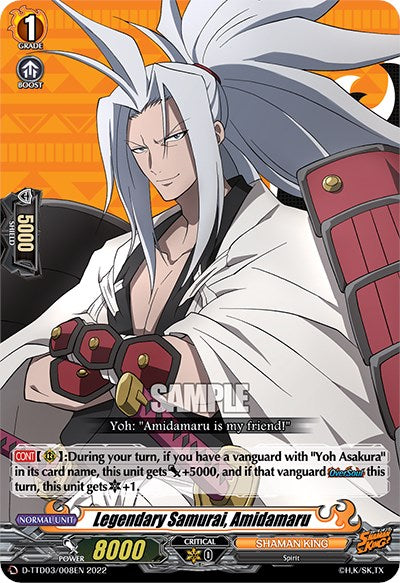 Legendary Samurai, Amidamaru (D-TTD03/008EN) [Shaman King] | Pegasus Games WI