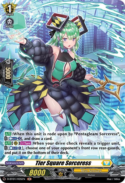 Tier Square Sorceress (D-BT01/H35EN) [Genesis of the Five Greats] | Pegasus Games WI