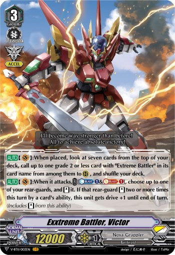 Exxtreme Battler, Victor (V-BT11/003EN) [Storm of the Blue Cavalry] | Pegasus Games WI